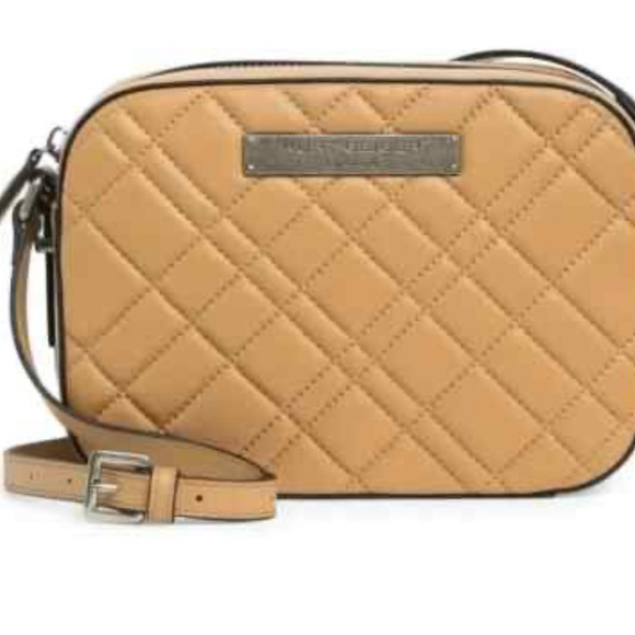 Kurt Geiger Brown Quilted Crossbody Bag NWT TAUPE - Picture 2 of 11